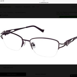 Tura Eyeglasses Frames model R539 Color Eggplant Size 52.17.135